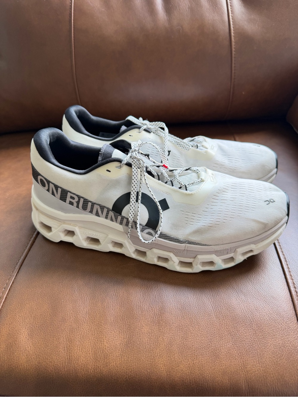 On Running Cloudmonster Men’s Athletic Shoes White Size 14